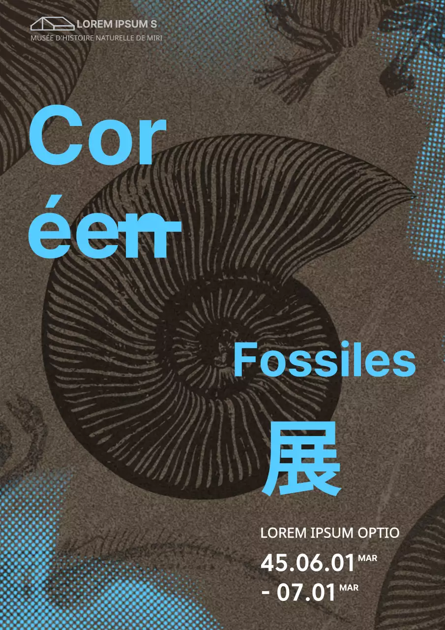 Illustration de dinosaures bruts texturés illustration d'exposition de fossiles illustration d'exposition de fossiles