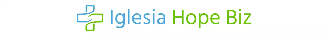 Logotipo de estilo simbólico sencillo en chartreuse y azul claro Divulgación y promoción de la Iglesia