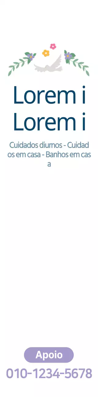 Uma peça promocional calorosa e acolhedora para um centro de reabilitação com ilustrações coloridas.
