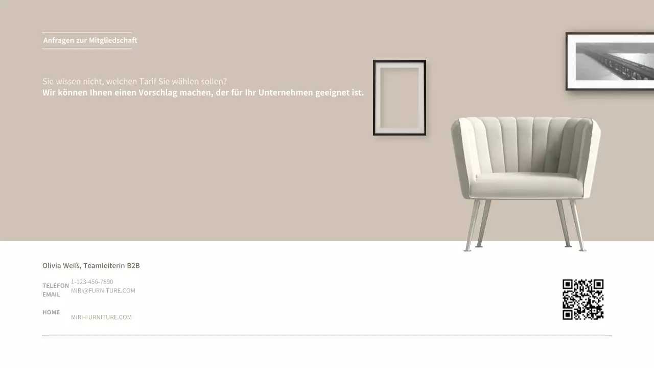 Braunton's Corporate Furniture Affiliate Service Angebotspräsentation