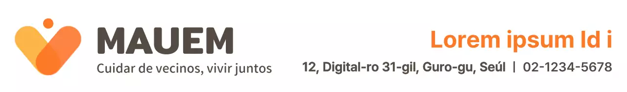 Diseño promocional con el logotipo y el nombre del Centro Administrativo de Bienestar en cálidos colores naranja y amarillo.