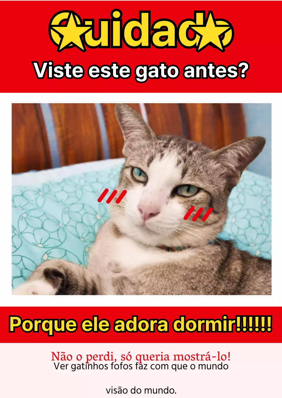 Folheto de gabarito para animais da classe B em vermelho e branco retro
