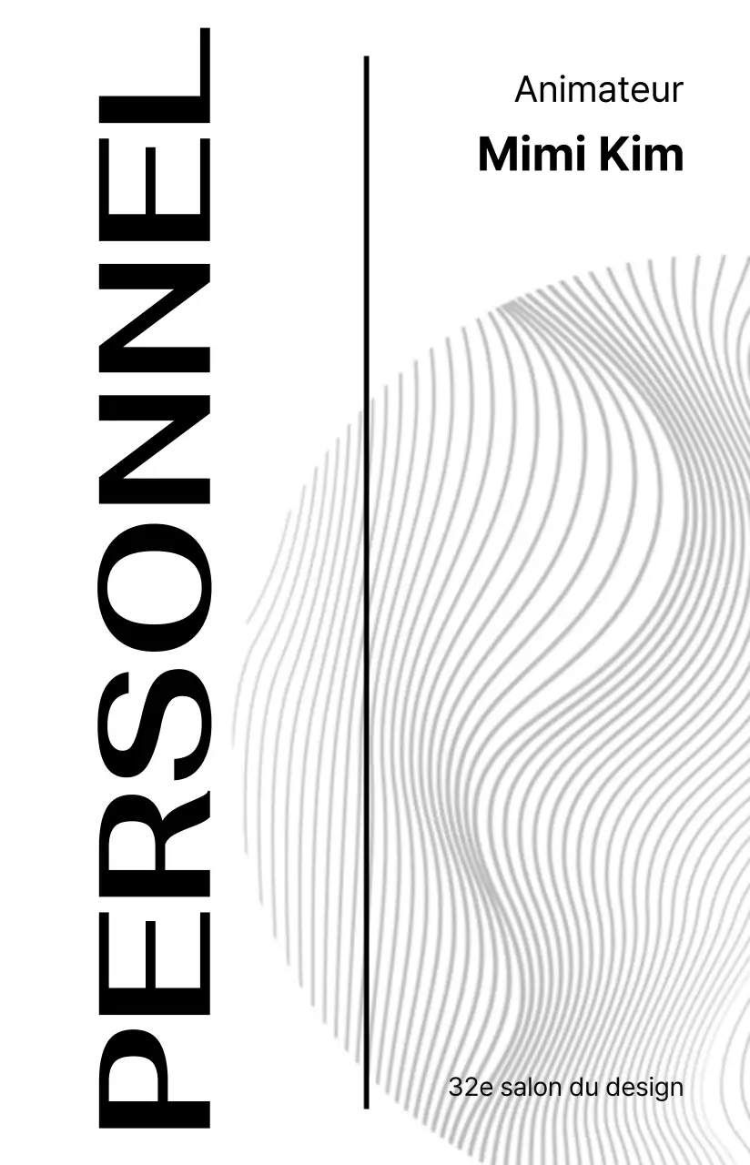 Organisateurs d'événements avec un design axé sur les lignes et les formes