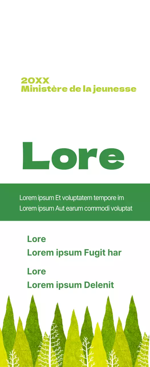 Information sur la retraite d'été de l'église verte et limpide