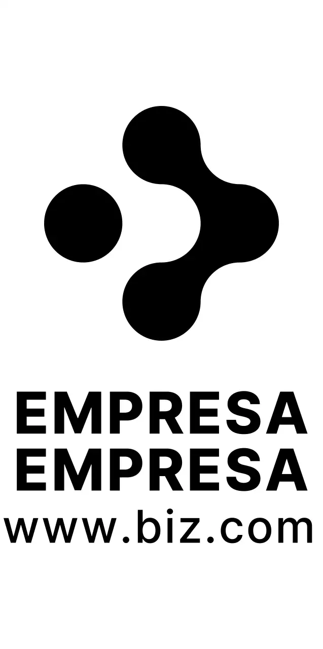 Limpio y sencillo símbolo redondo estilo logotipo en negro para una empresa
