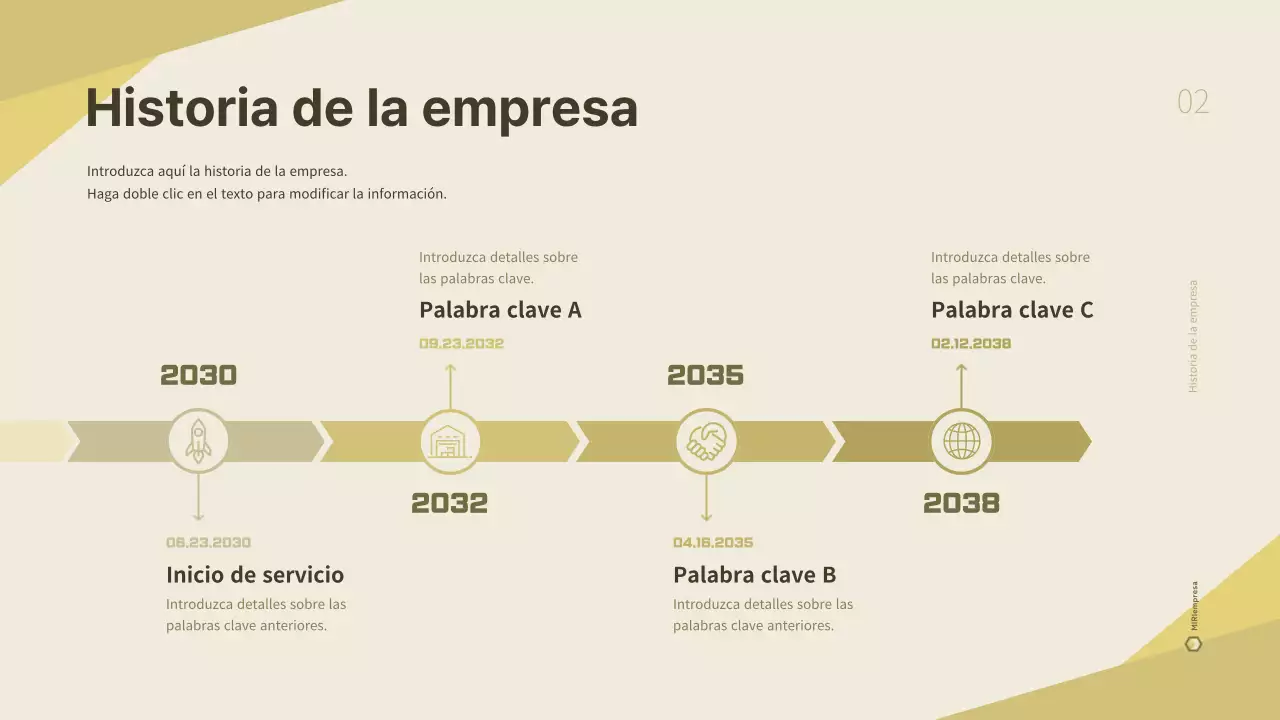 Un plan de empresa de logística limpio y amarillo