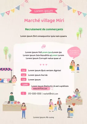 Les vendeurs du marché aux puces de Pink Warm sont recherchés