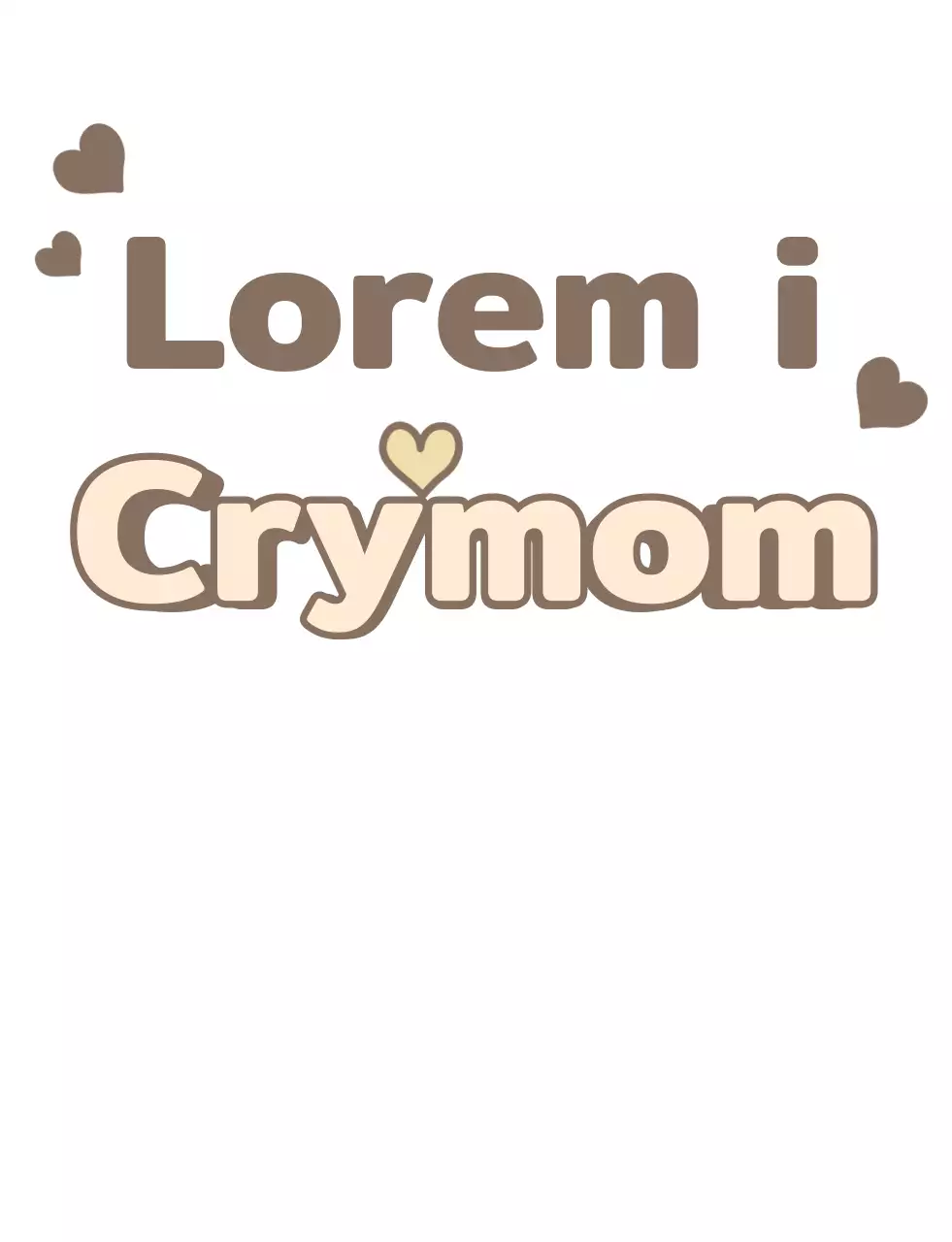 Familie t-shirt met leuke typografie in bruin, lichtblauw en beige