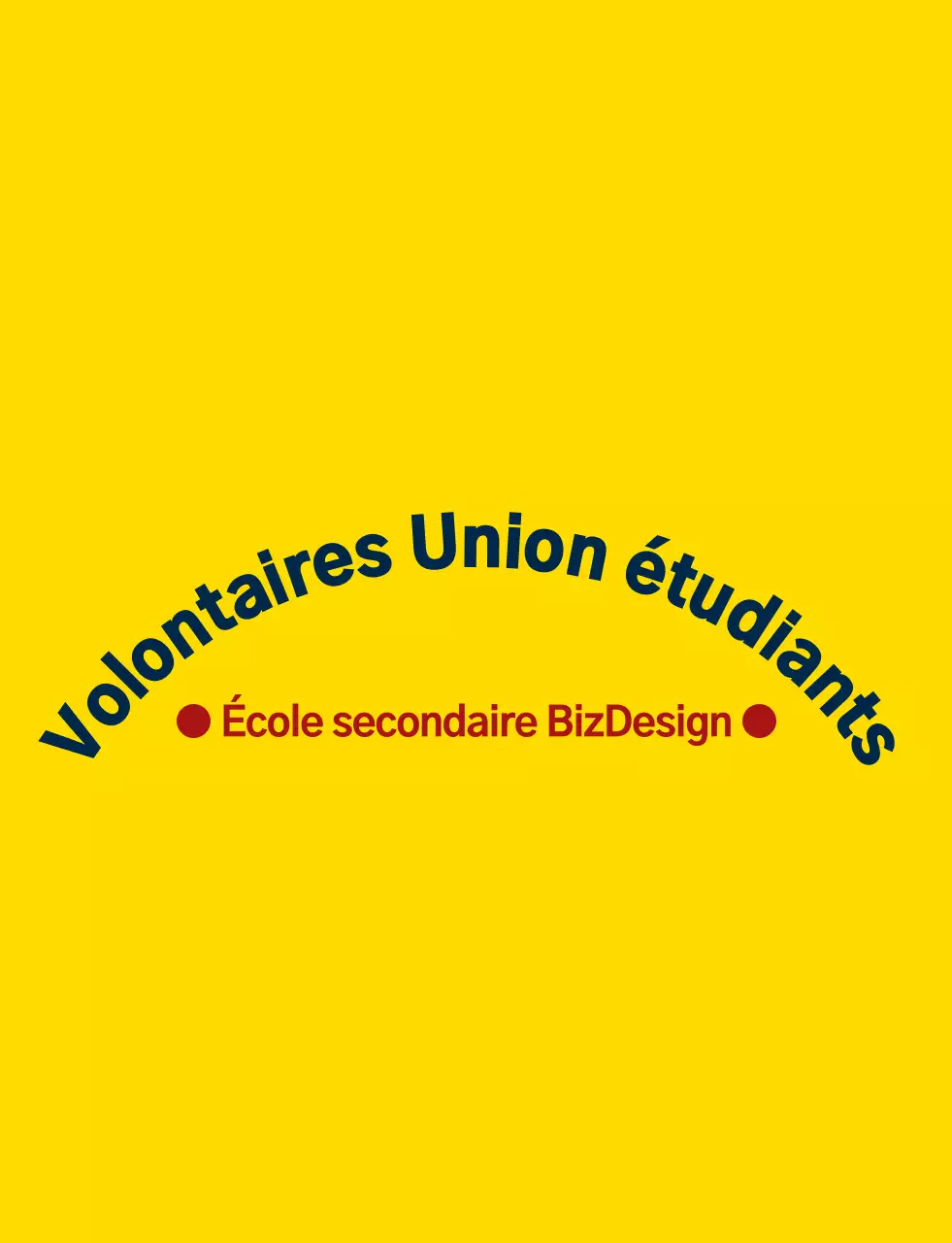 Logo simple et propre combinant le symbole du bouclier et l'emblème en jaune et bleu marine-rouge. Organisation de service gouvernemental pour les étudiants des écoles secondaires.