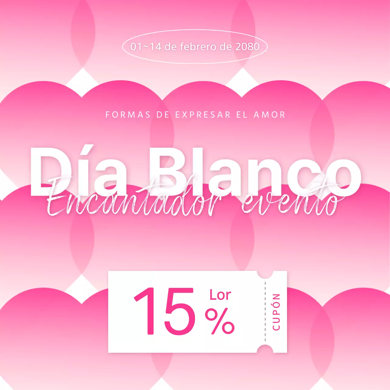 Evento de descuento Hearts in Pink
