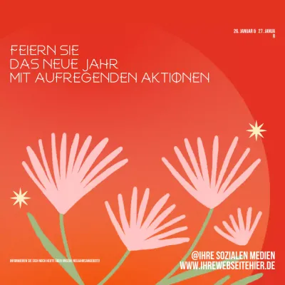 Flat Modern Neujahrsaktion