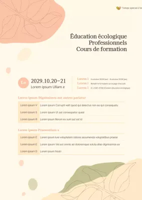 Beige Leçons sur le thème de la nature