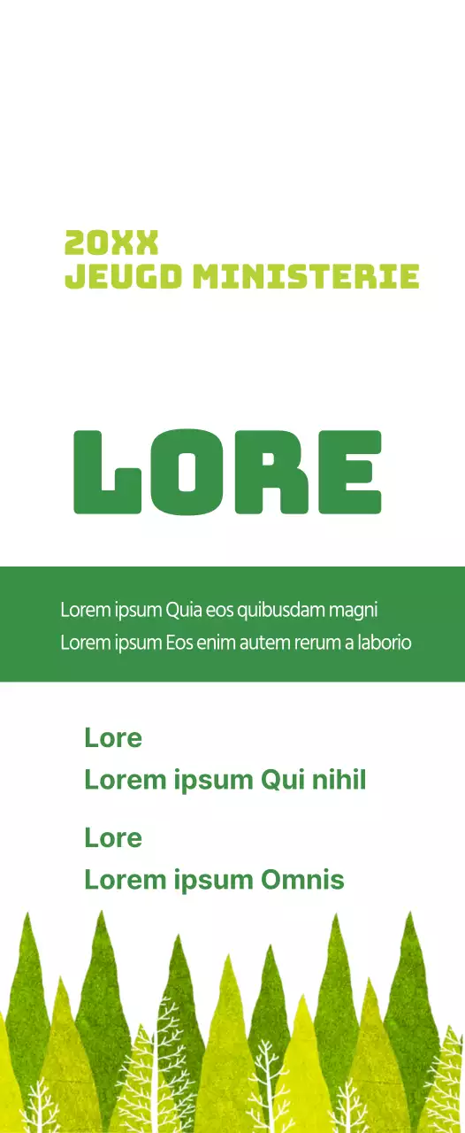 Lime green en groene kerk zomer retraite informatie