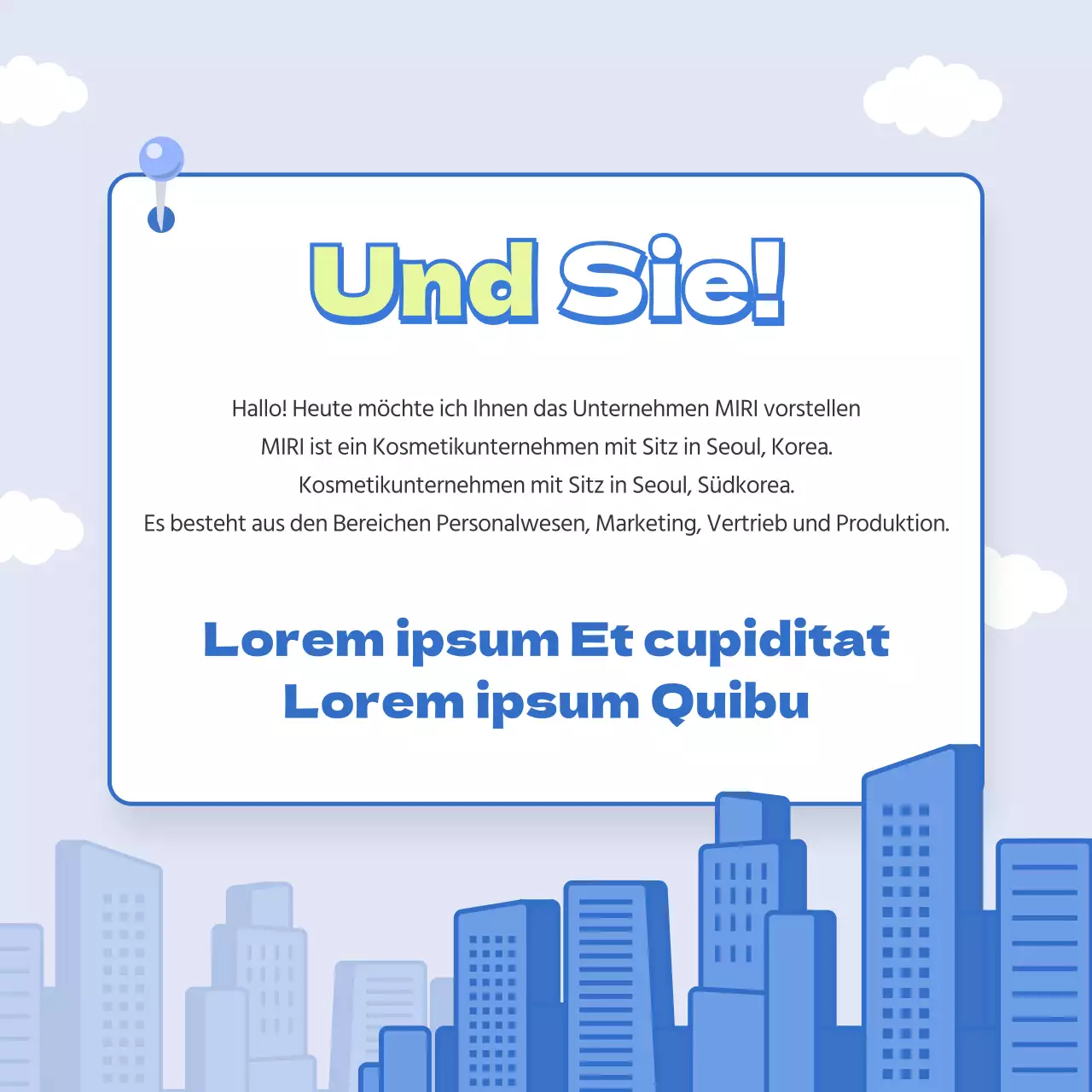 Pastellfarbene Jobbeschreibung Karte Nachrichten Design