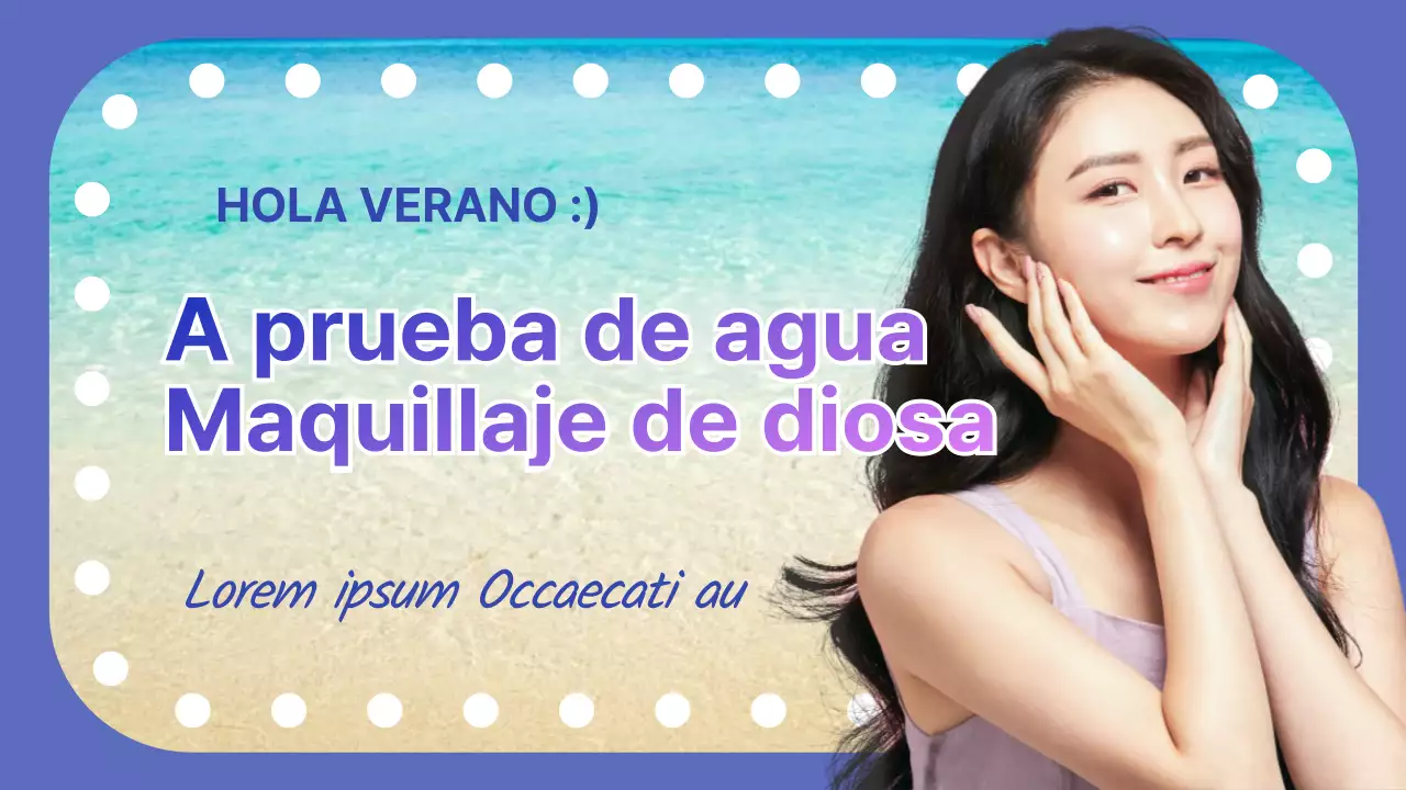 Tutorial de maquillaje a prueba de agua iluminado con fotos en morado