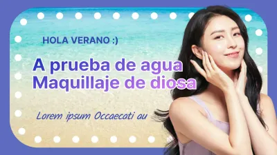 Tutorial de maquillaje a prueba de agua iluminado con fotos en morado