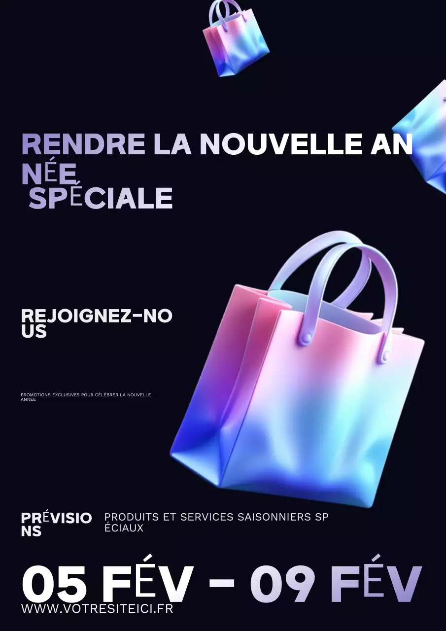 promotion du shopping moderne arc-en-ciel