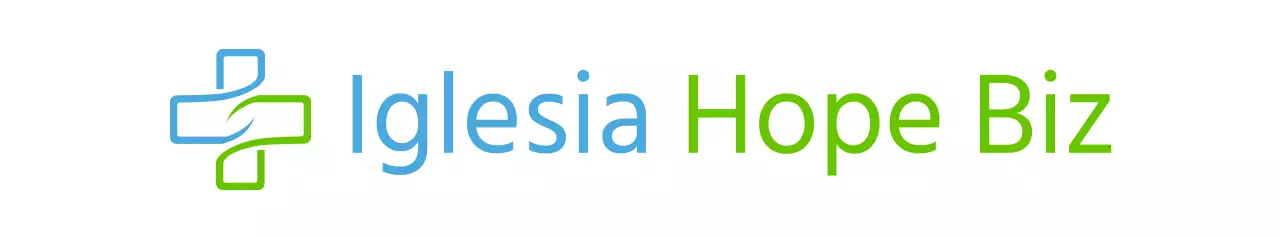 Logotipo de estilo simbólico sencillo en chartreuse y azul claro Divulgación y promoción de la Iglesia