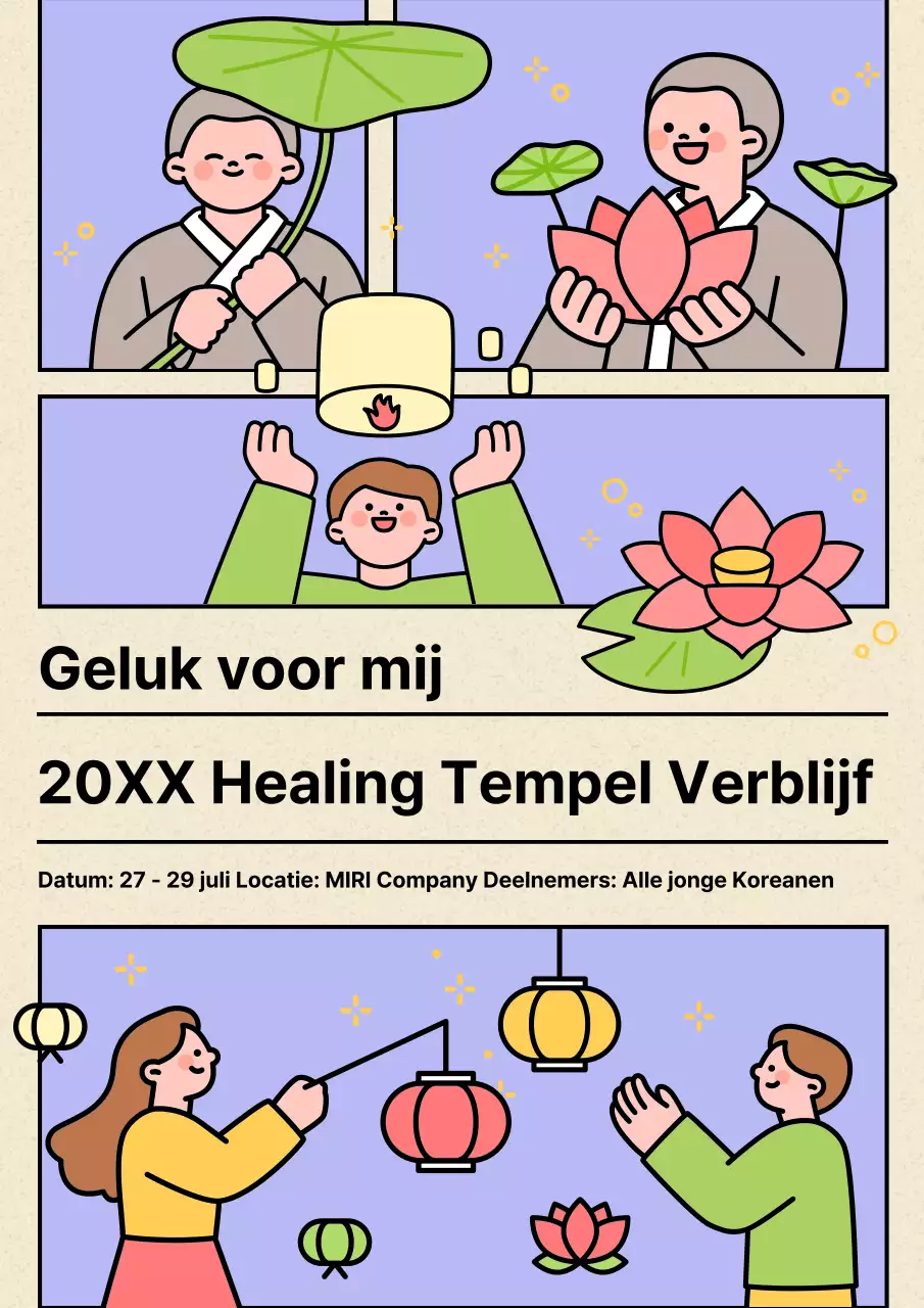 Mauve en papier textuur geïllustreerd tempel verblijf reizen evenement