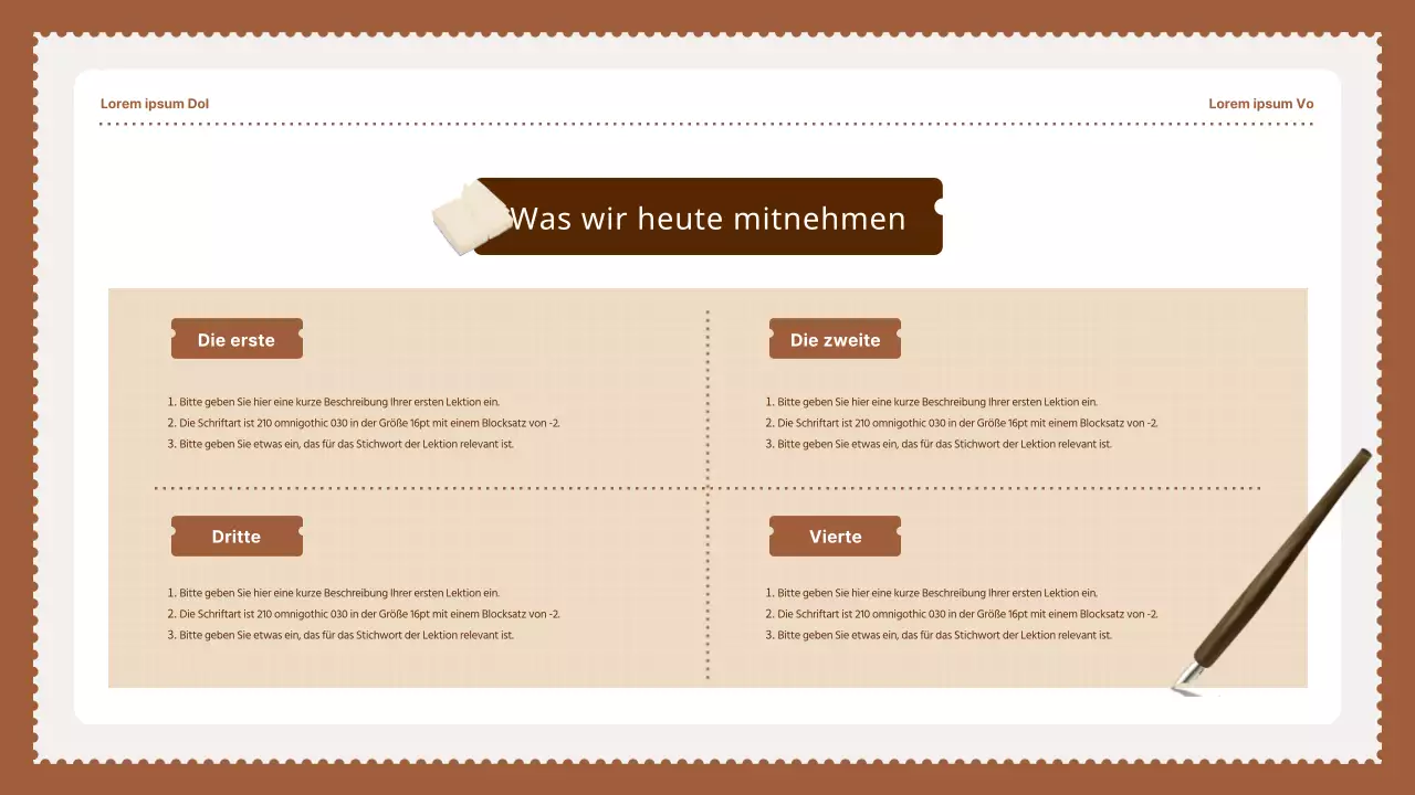 Brown Vintage Simple Stamps National Language Teaching Resources