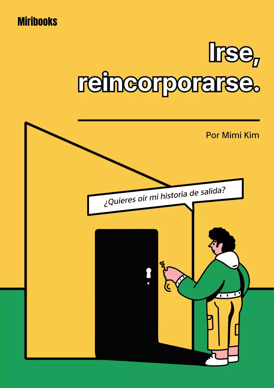 Ensayo de salida con concepto de abrepuertas amarillo y verde