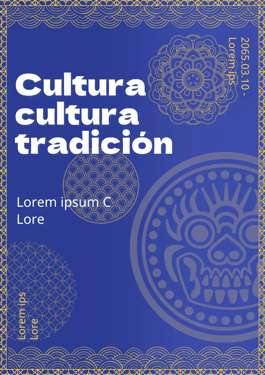 Presentamos la tradicional feria en azul marino y amarillo