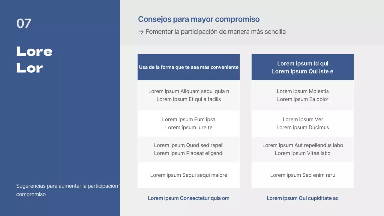 Presentación básica de la charla en azul y gris