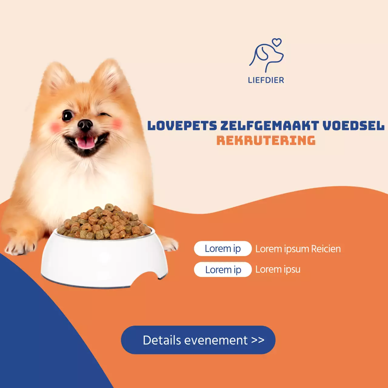 Orange Blue Love Pet Handmade Trial GroupWervingsperiodeWinnend evenementLees meer