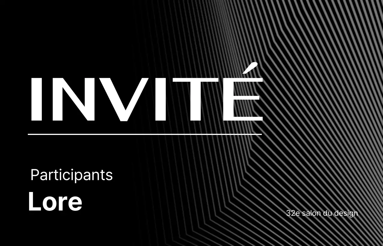 Organisateurs d'événements avec un design axé sur les lignes et les formes