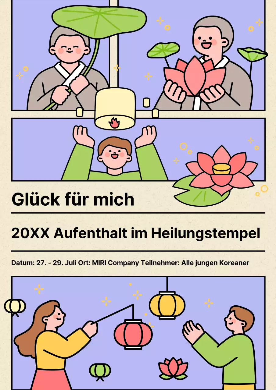 Mauve und Papier Textur illustriert Tempel Aufenthalt Reise Veranstaltung