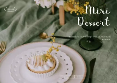 Desserts sur le thème du printemps chaud