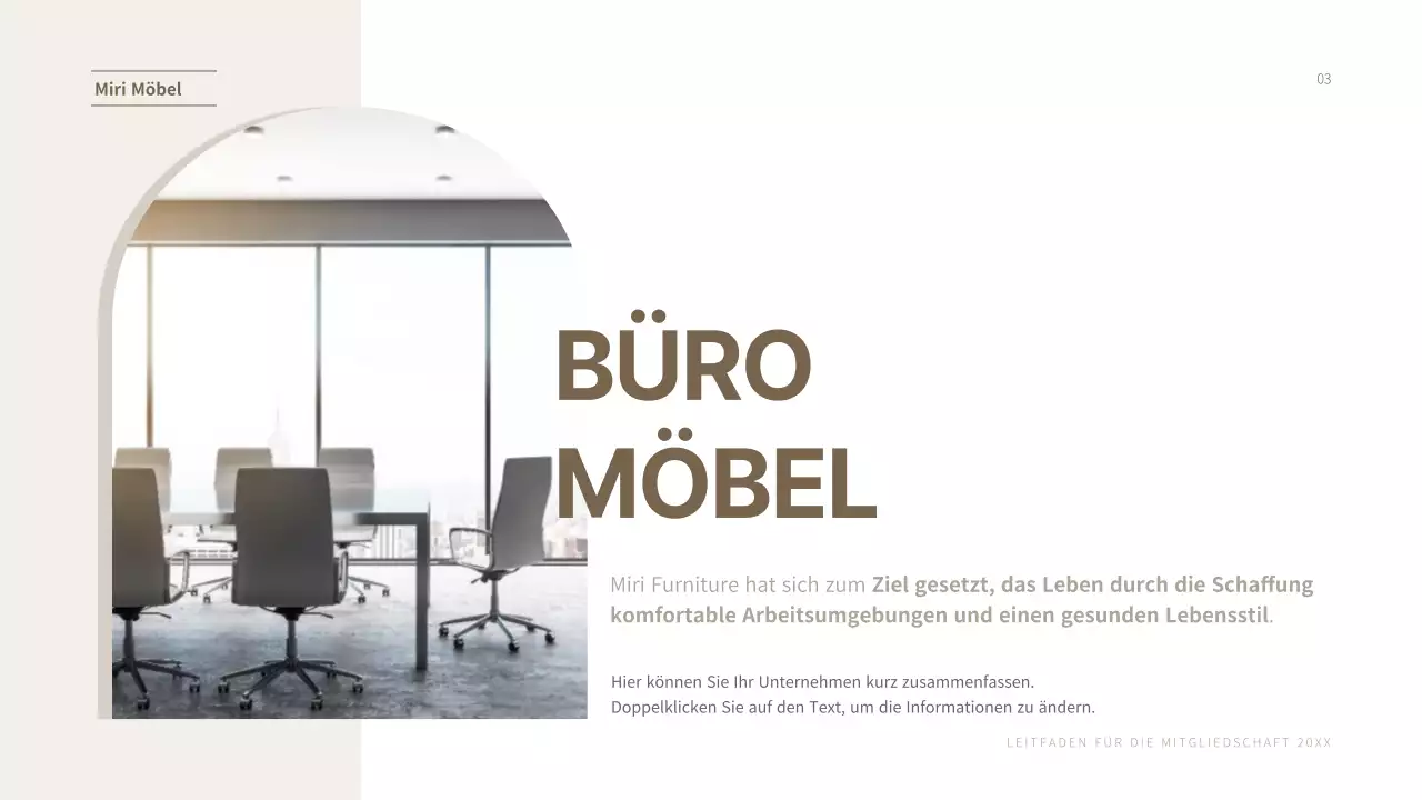 Braunton's Corporate Furniture Affiliate Service Angebotspräsentation