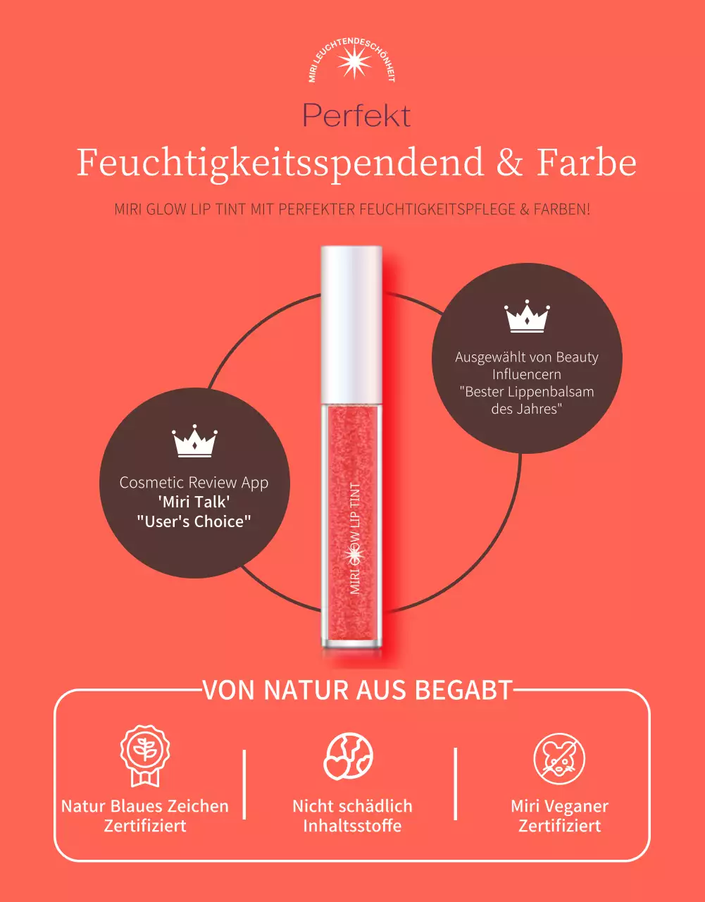 Fördern Sie eine saubere Lippenfarbe in Orange und Beige