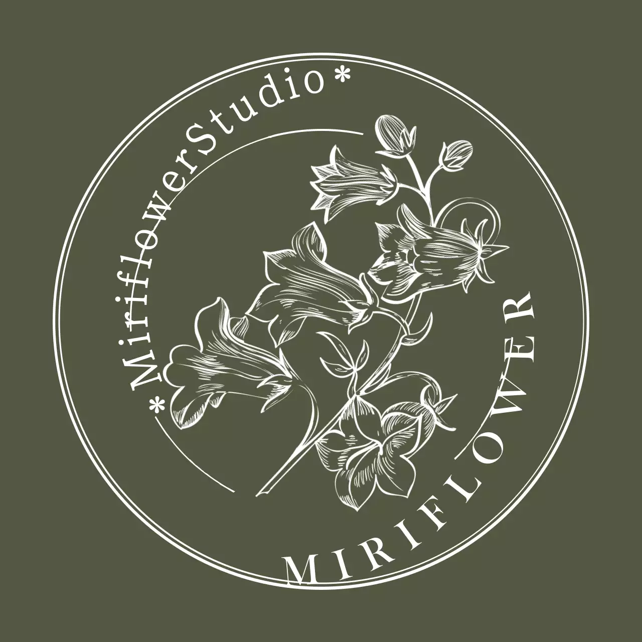 Emotionale florale Illustration Emblem Logo-Stil in schwarz für Blumen Studio Personal und Erfahrungen