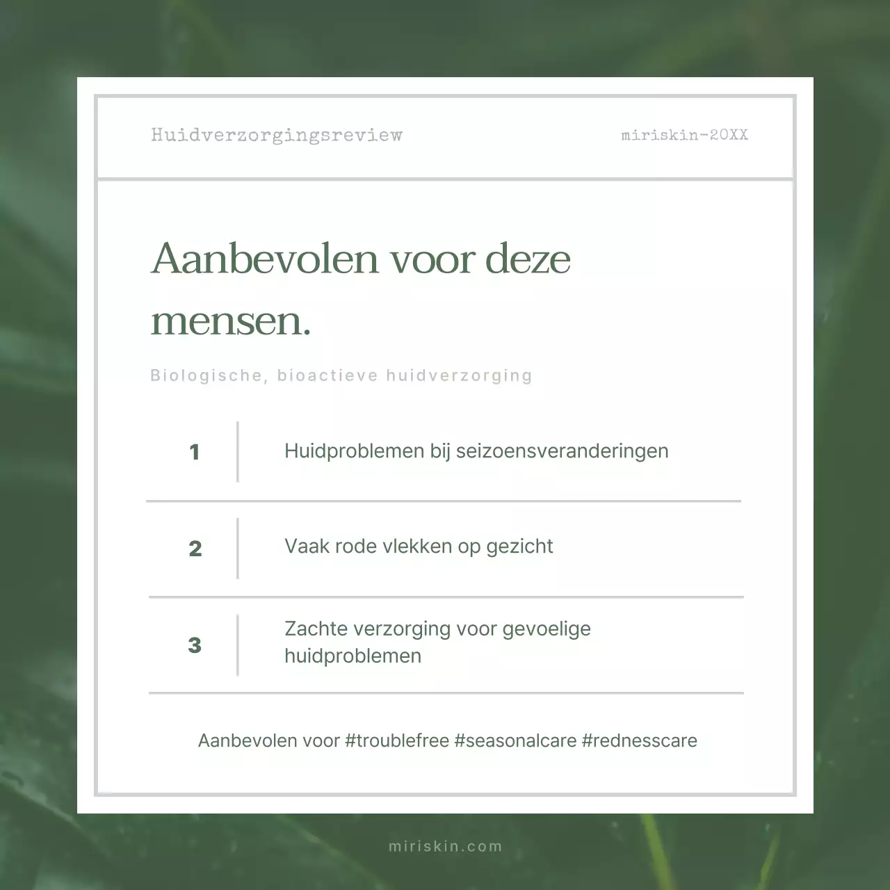 Green's Biologische Cosmetica Review