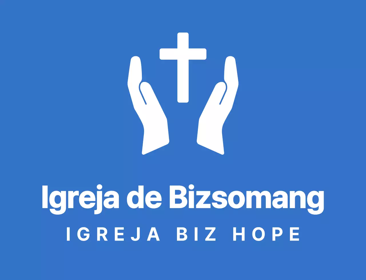 T-shirt da equipa de retiro de inverno da igreja com símbolo simples e limpo, em azul e branco