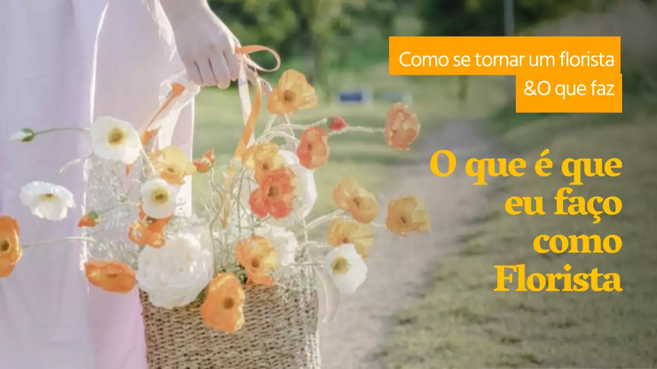 laranja texto limpo ênfase flor florista trabalho youtube miniatura