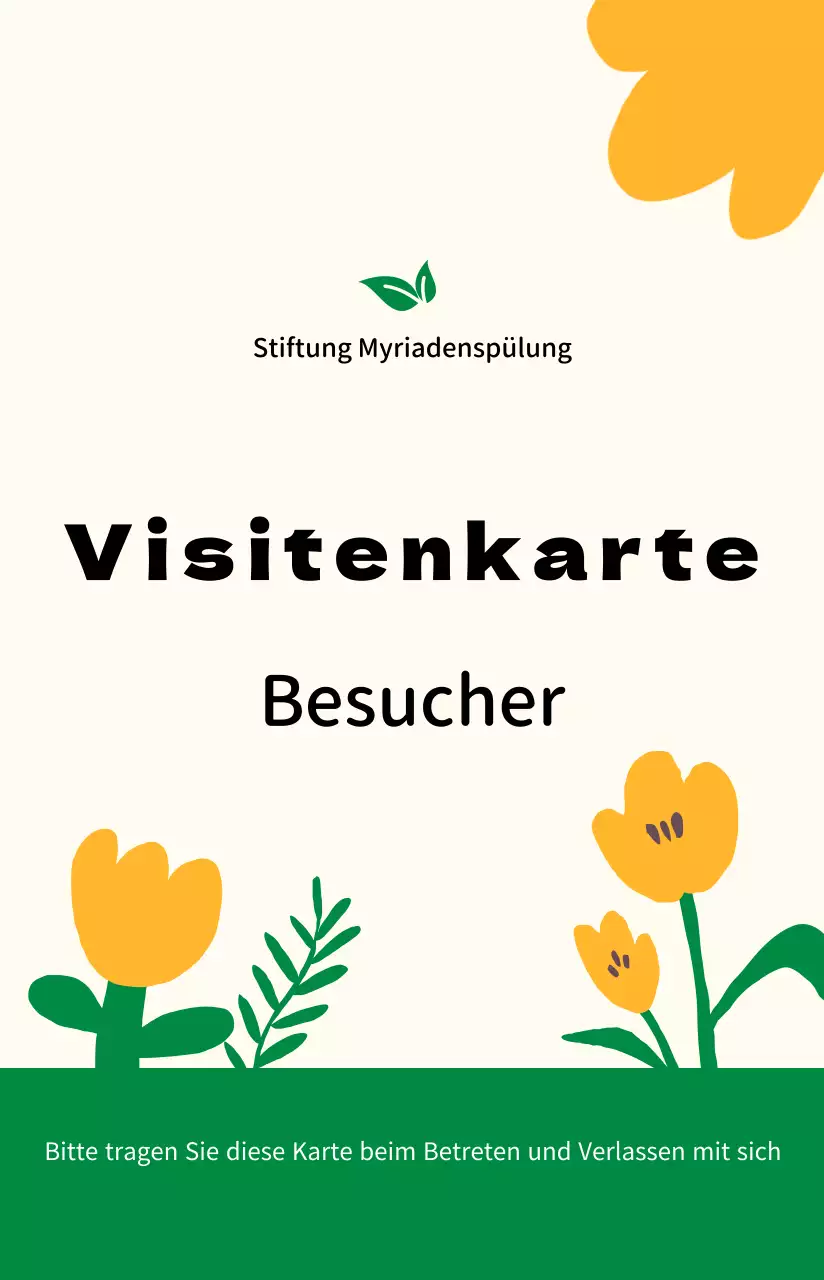 Visitenkarte mit warmen Illustrationen