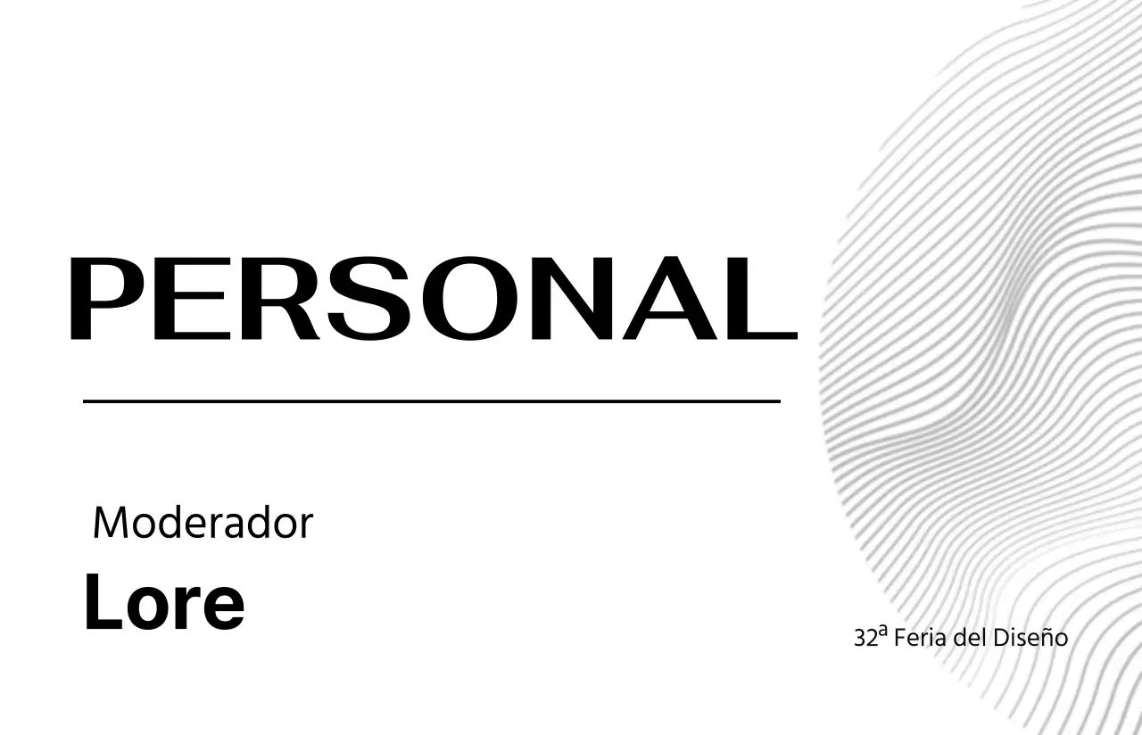 Organizadores de eventos con un diseño centrado en las líneas y las formas