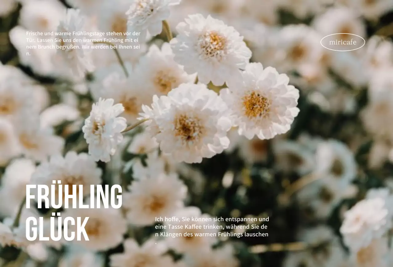 Frühlingshaftes Blumendesign