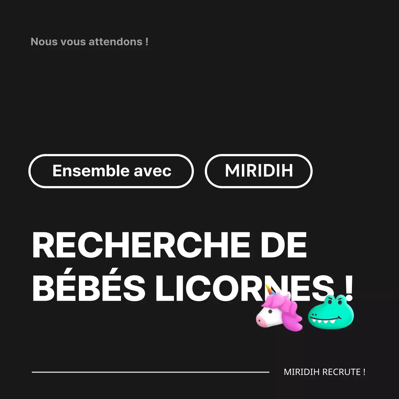 Concept d'emoji noir et blanc pour les offres d'emploi