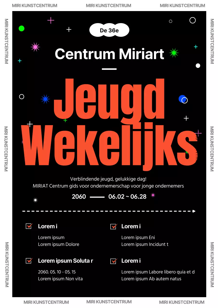 Typo concept pitch met oranje tekst op een zwarte achtergrond