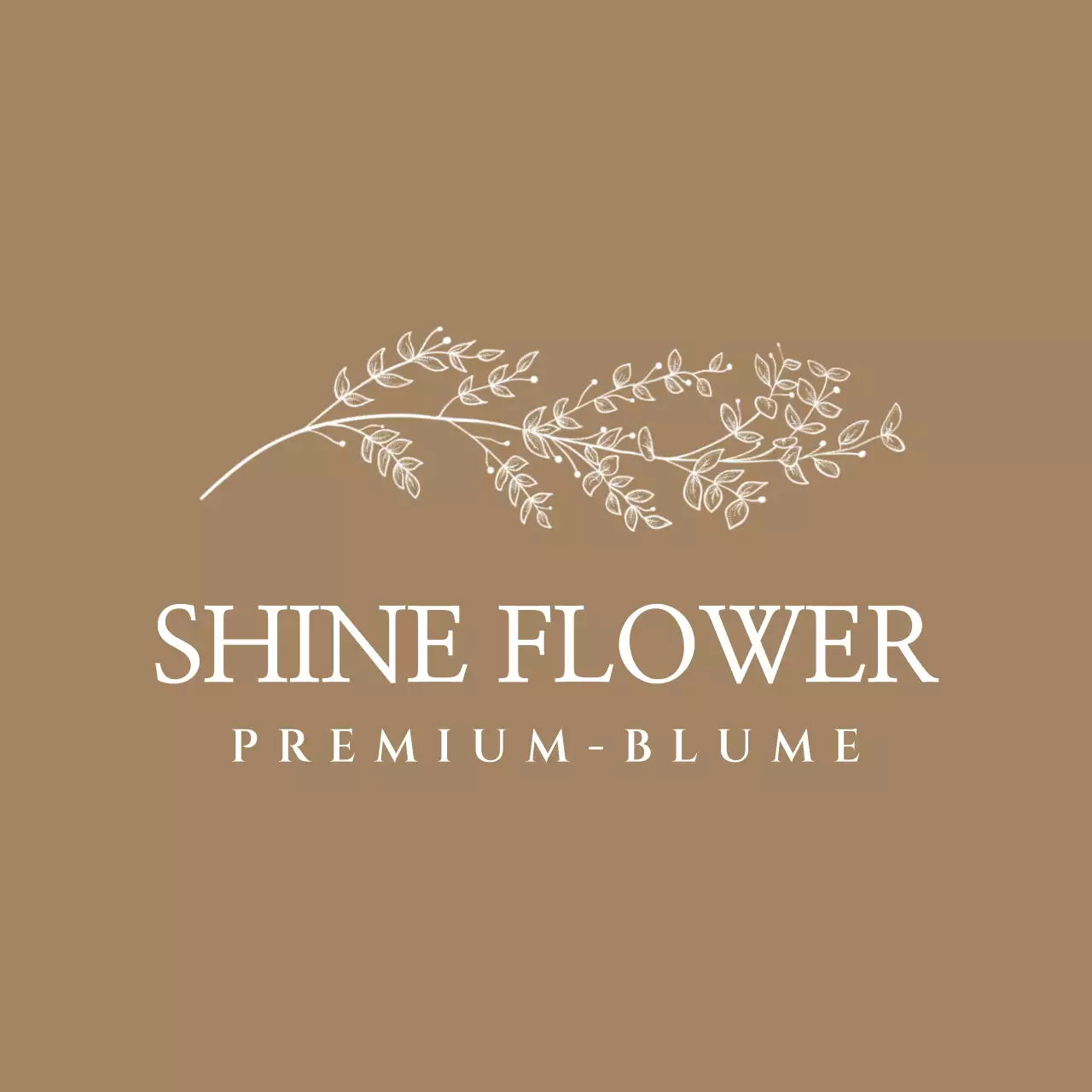 Florist Logo Schürze Design mit Vintage-Blumen und botanischen Illustrationen