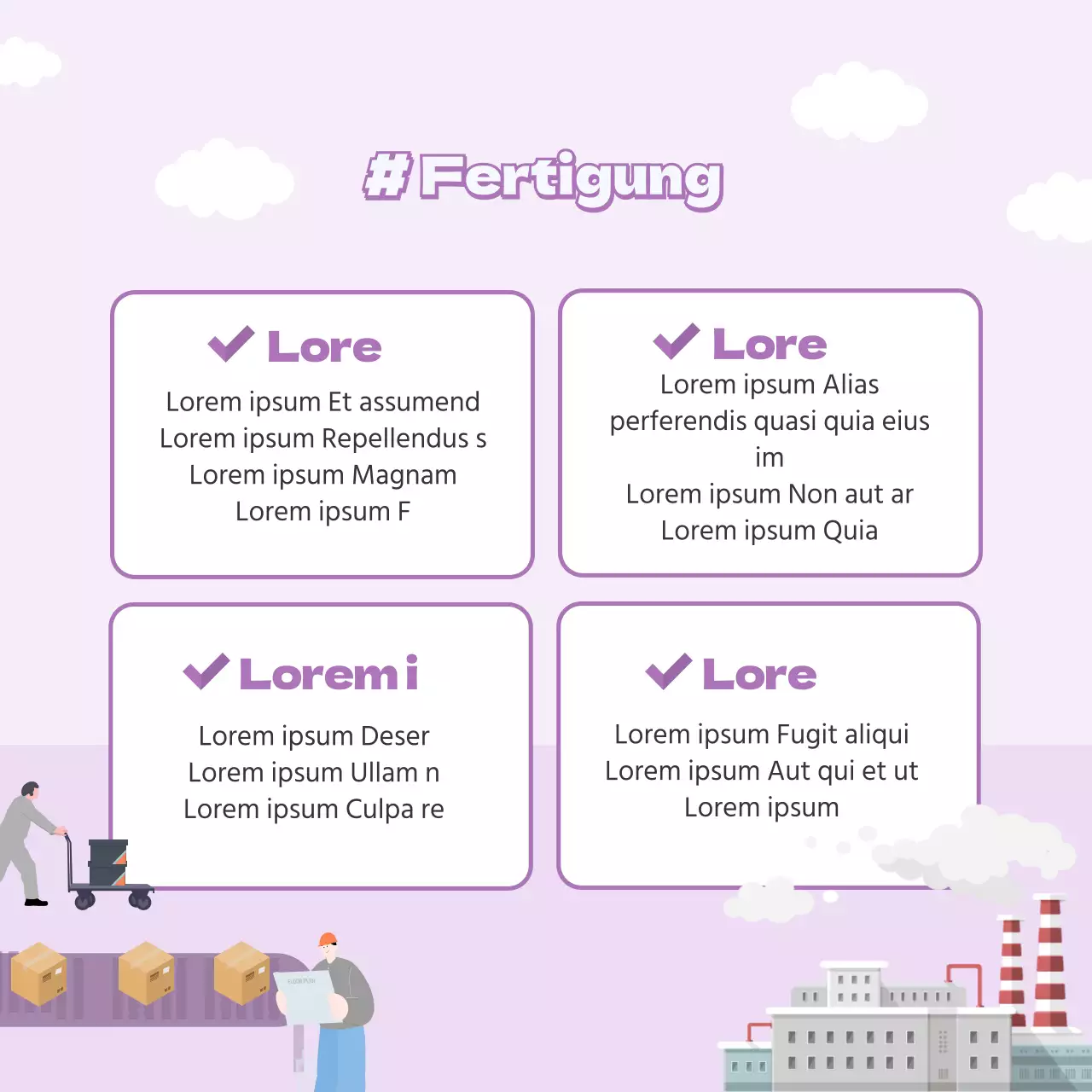 Pastellfarbene Jobbeschreibung Karte Nachrichten Design