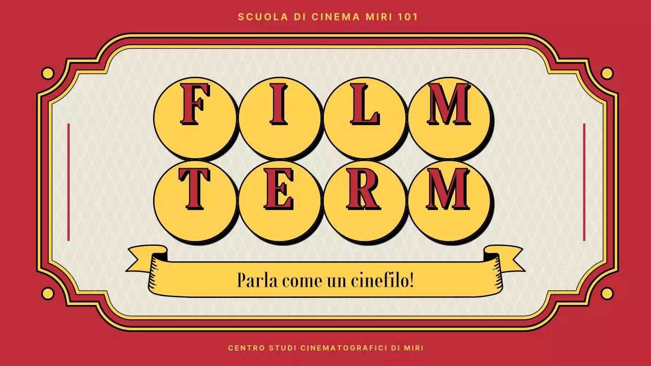 Introduzione alla terminologia cinematografica nel concetto di teatro rosso e giallo