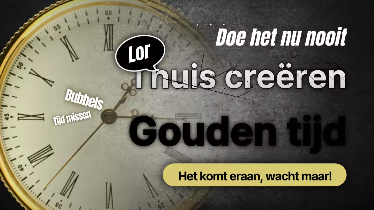 Zwart en goud mysterie klok achtergrond ontwerp