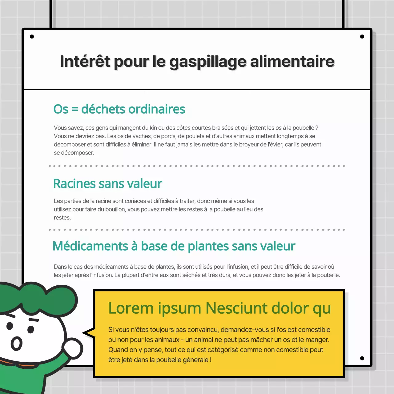 Carte de conseils sur le recyclage sur fond de villeNews