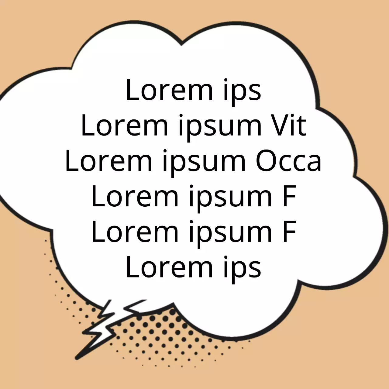 Illustration de bande dessinée marron clair et blanche concept Merci pour le message de livraison