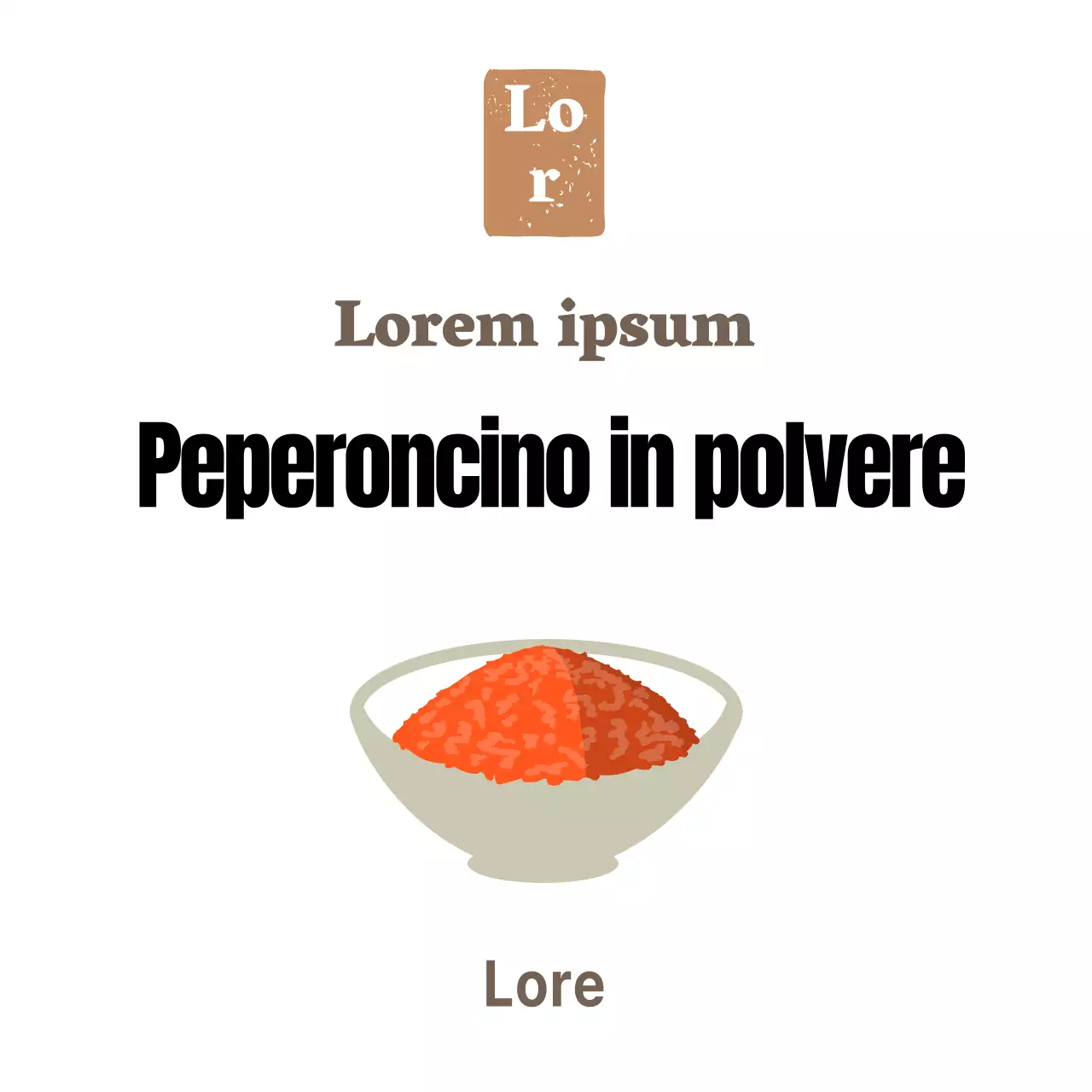 Contorno semplice bianco di gastronomia Peperoncino sticker