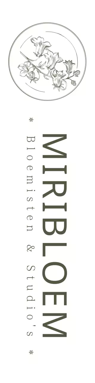 Zwarte emotionele bloem illustratie embleem stijl bloem studio promotie